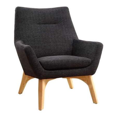Lorell Lorell Upholstered Fabric Chair - Black - Quintessence Collection LLR68958